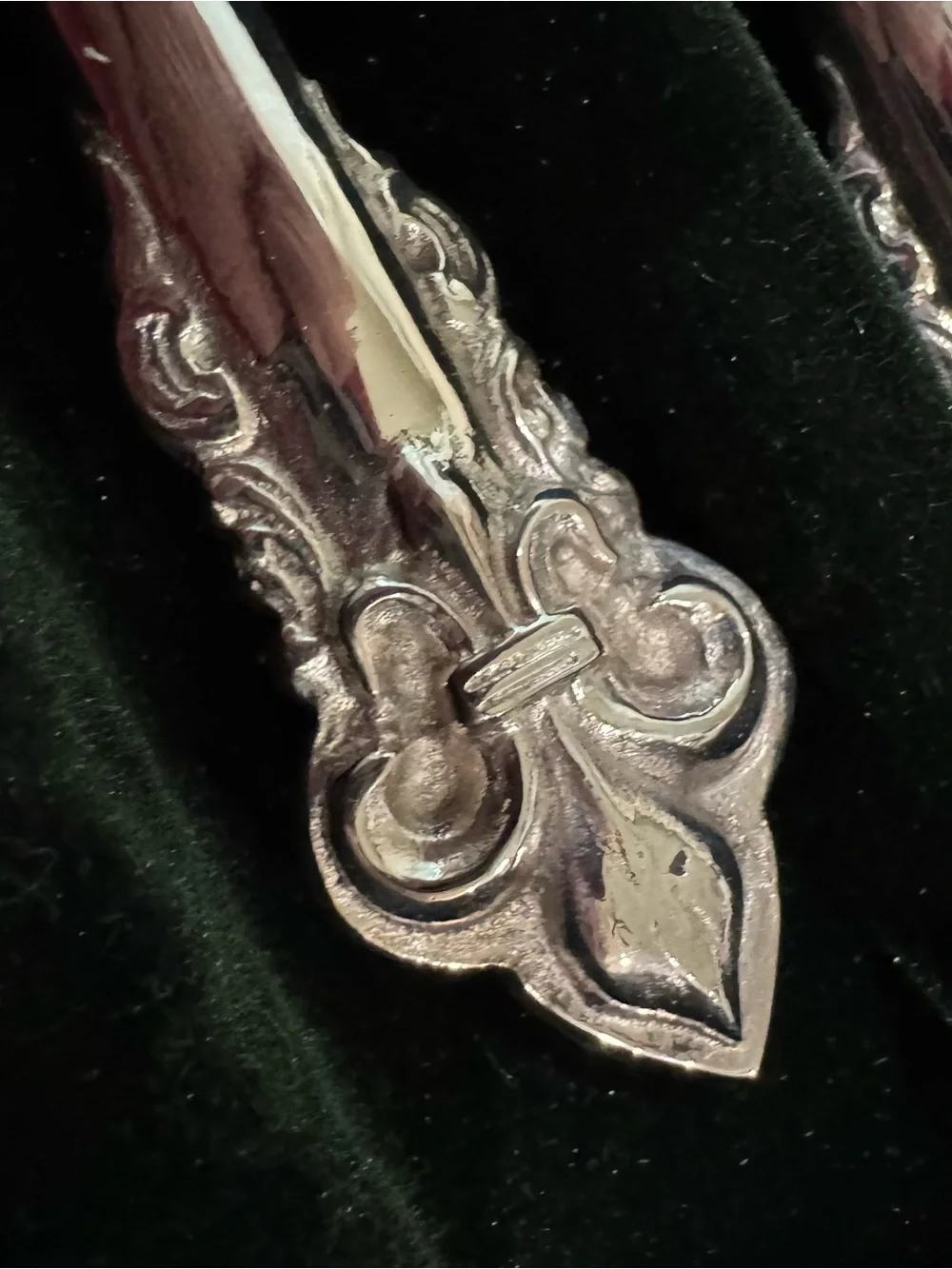 Neiman Marcus Silver Carving Knife and Fork Set